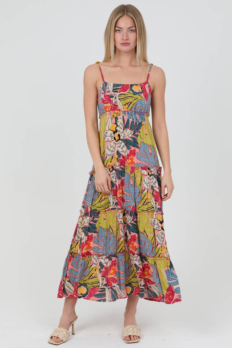 Fall Tropics Maxi Dress