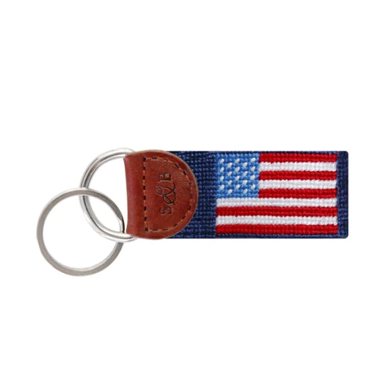 American Flag Key Fob